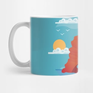 Moroccan Cities illustration, best gift for morocco lovers Mug